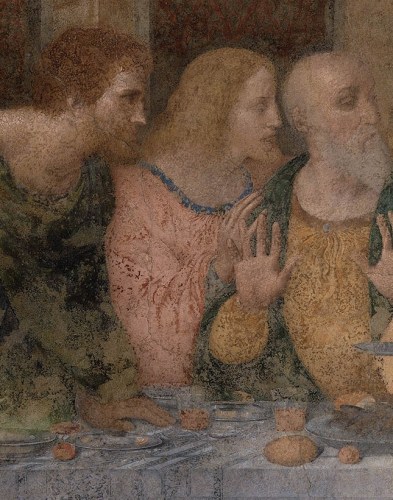 In the middle is James, also looking less than manly