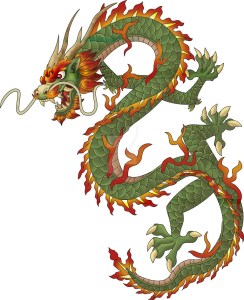 Depiction of a Chinese dragon